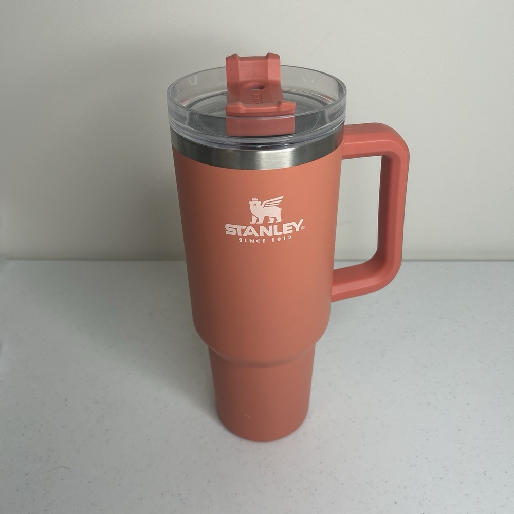 Stanley Adventure Quencher Travel Tumbler 40 oz Grapefruit NO STRAW